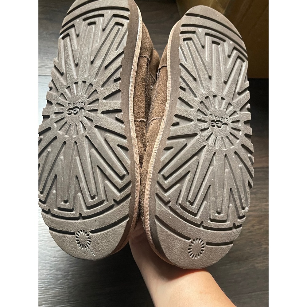UGG Tall Chestnut Brown Suede Buckle Strap - Picture 3 of 7